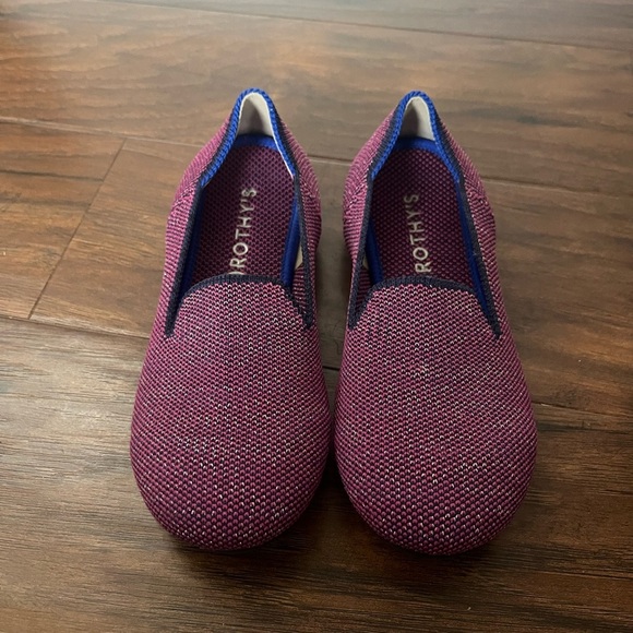 Rothy's Mulberry Glitter and Blue Slip-On loafer-Size 13 - Picture 1 of 9